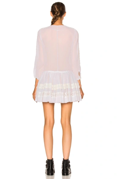 Shop Givenchy Lace Detail Dress In White