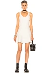 ALEXANDER WANG FITTED TANK DRESS IN WHITE.,106945R17