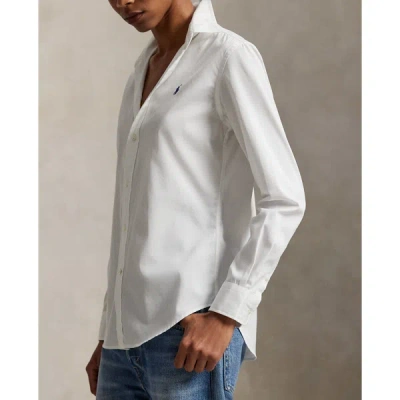 Polo Ralph Lauren Slim Fit Cotton Shirt In White In Multi | ModeSens