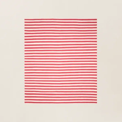 Ralph Lauren Celeste Stripe Rug In Red In Red