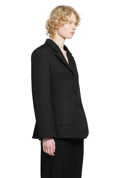 Loewe Wool Deconstructed Blazer In Black