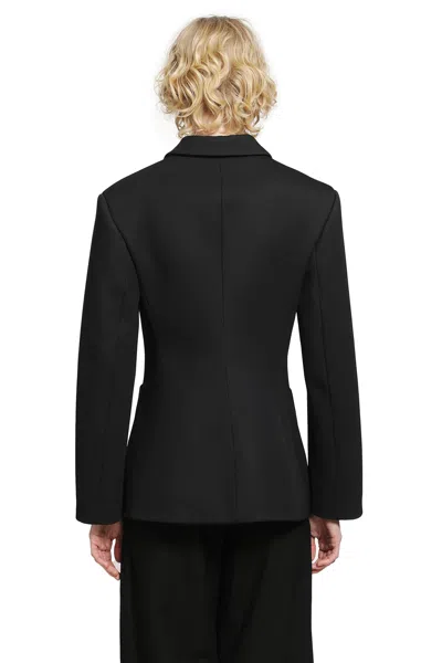 Loewe Wool Deconstructed Blazer In Black