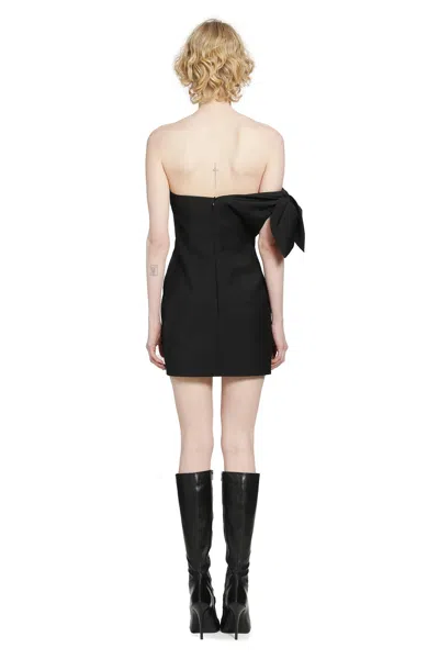 Givenchy Mini Bustier Dress With Bow In Black