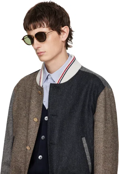 Thom Browne Round Sunglasses In Pattern