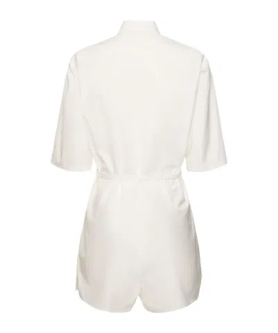 Auralee Button-down Bodysuit In White