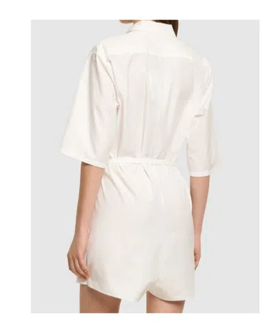 Auralee Button-down Bodysuit In White