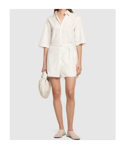 Auralee Button-down Bodysuit In White