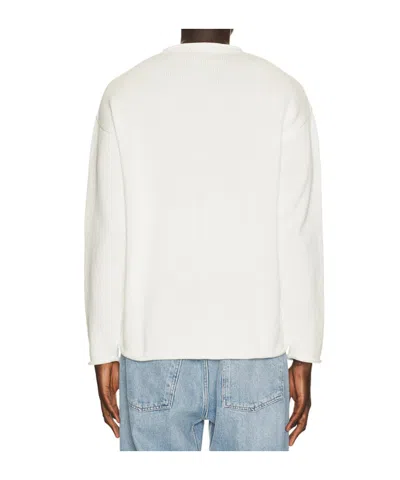 Polo Ralph Lauren Long Sleeve Cotton Novelty Harbor Island Bear Rollneck Sweater In White