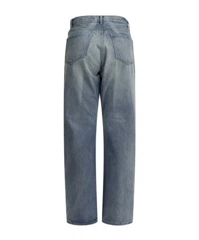 Auralee Belt Loop Jeans In Gray