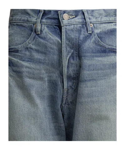 Auralee Belt Loop Jeans In Gray