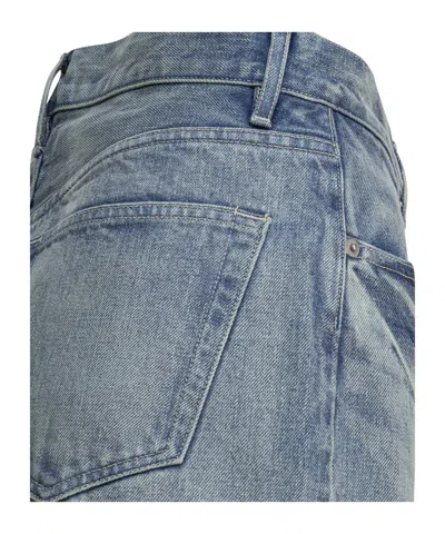 Auralee Belt Loop Jeans In Gray