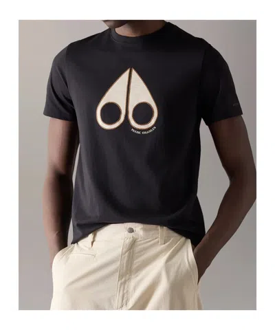 Moose Knuckles Logo-print T-shirt In Black