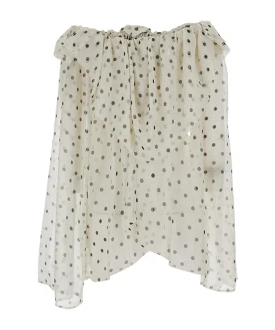 Msgm Ruffled-detail Blouse In Multi