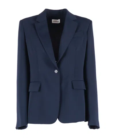 P.a.r.o.s.h Single-breasted Jacket In Blue