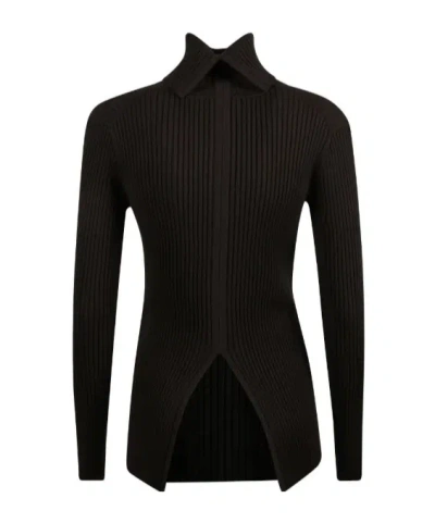 P.a.r.o.s.h Ribbed Sweater In Black