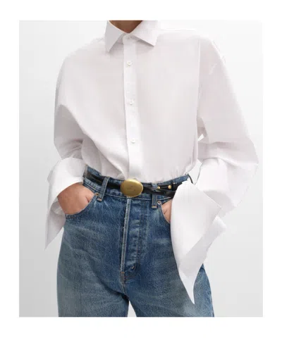 Celine Long-sleeved Shirt In White