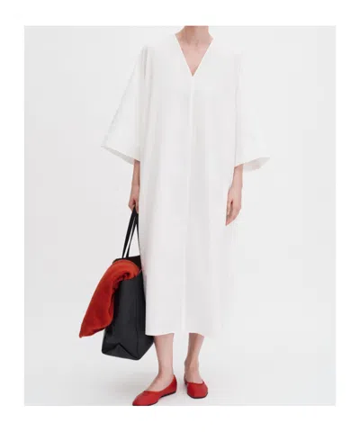 Filippa K V-neck Cotton Kaftan In White