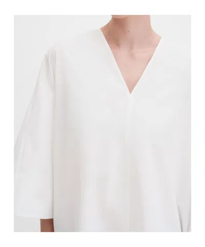 Filippa K V-neck Cotton Kaftan In White