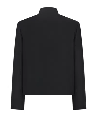 Jil Sander Long Sleeve Jacket In Black