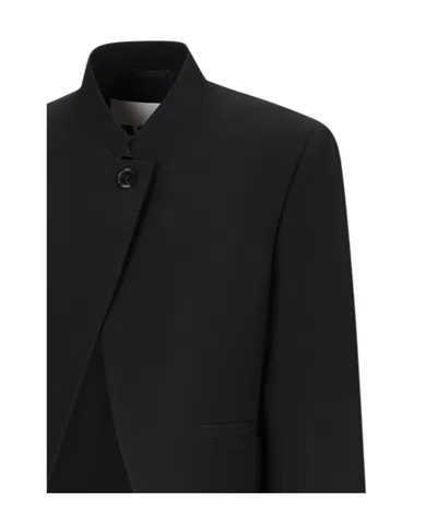 Jil Sander Long Sleeve Jacket In Black