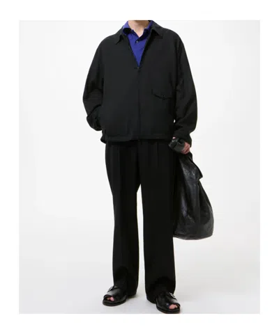 Our Legacy Evolved Jacket In Merino Wool Voile In Eclipse Black In Black