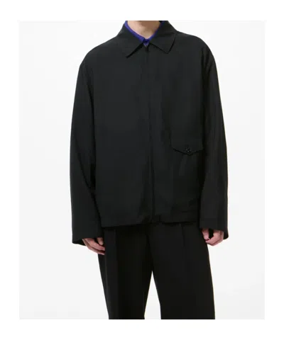 Our Legacy Evolved Jacket In Merino Wool Voile In Eclipse Black In Black