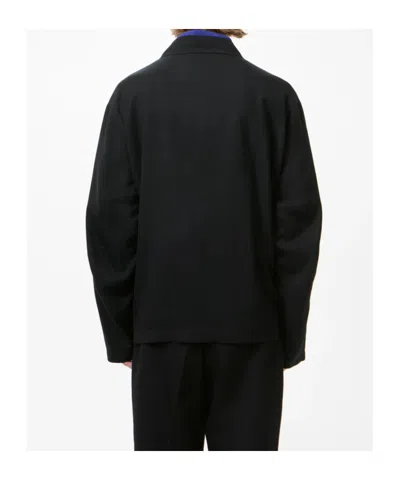 Our Legacy Evolved Jacket In Merino Wool Voile In Eclipse Black In Black