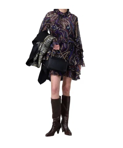 Etro Chain Shoulder Bag In Black