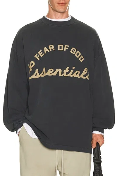 Essentials Training 90's Long Sleeve Tee In Black