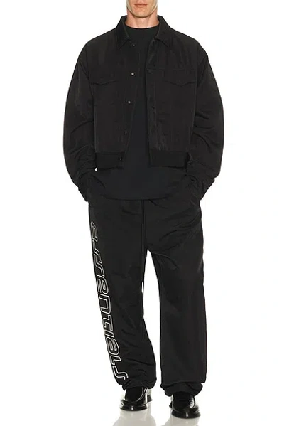 Essentials Active Trace Relaxed Drawstring Pant In Black