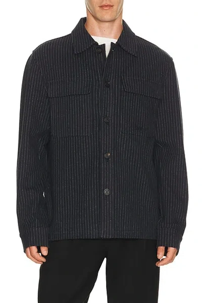 Mackage Porter Overshirt In Blue