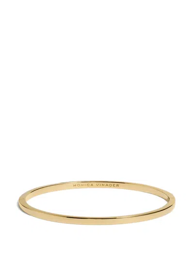 Monica Vinader Essential Bangle Bracelet In Gold