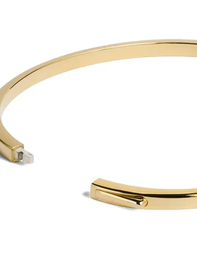 Monica Vinader Essential Bangle Bracelet In Gold