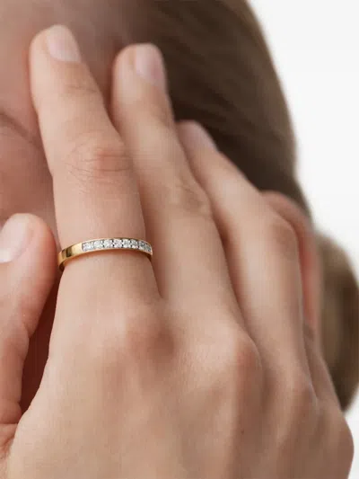 Monica Vinader Essential Diamond Ring In Gold