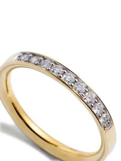 Monica Vinader Essential Diamond Ring In Gold
