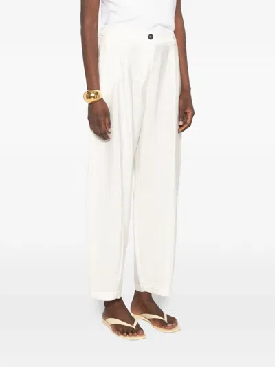 Cordera Buttoned Trousers In White