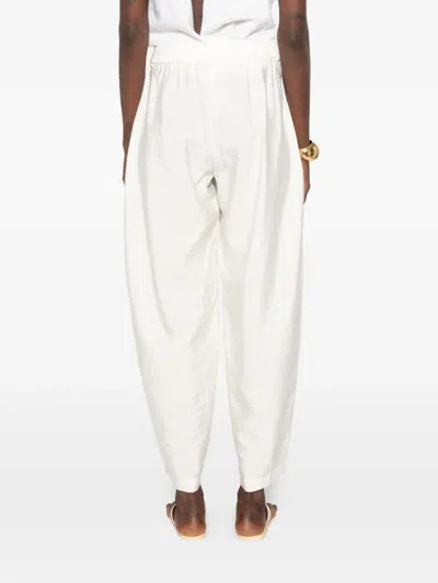 Cordera Buttoned Trousers In White