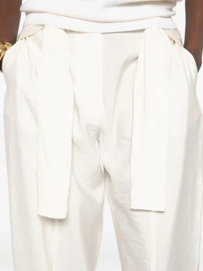 Cordera Buttoned Trousers In White