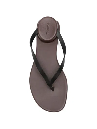 Cordera Leather Sandals In Black