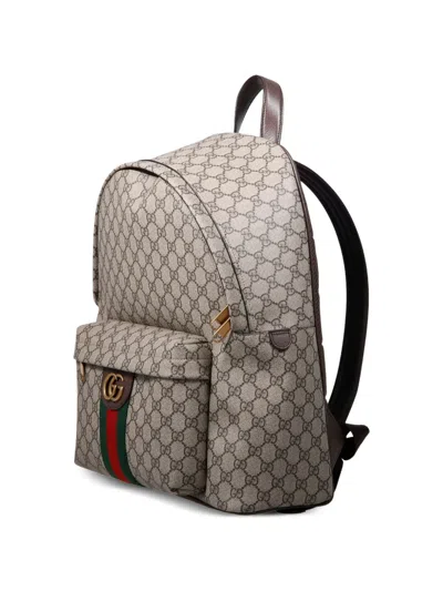 Gucci Ophidia Medium Backpack In Brown
