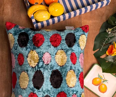 Les-ottomans Cushions Multicolour Uni In Multi