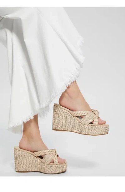 Guess Eveh Wedge Sandal In Sand