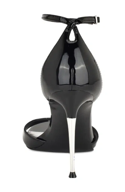 Nine West Serven Ankle Strap Sandal In Black