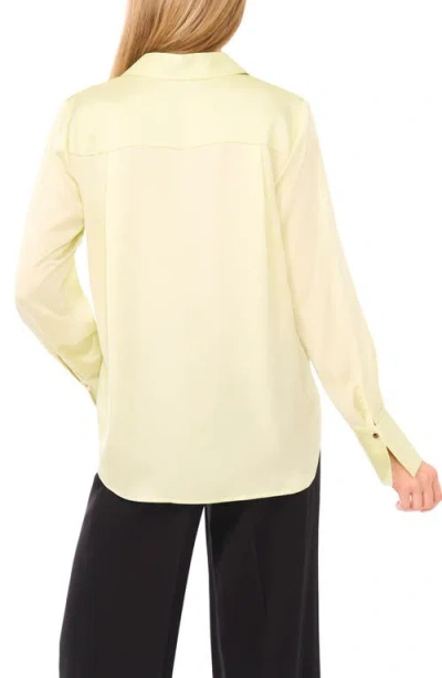 Halogen ® Collared Charmeuse Popover Top In Neutral
