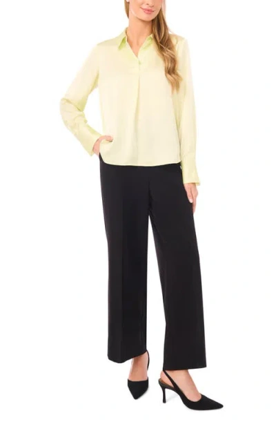 Halogen ® Collared Charmeuse Popover Top In Neutral