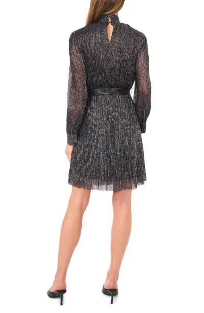 Halogen ® Metallic Long Sleeve Minidress In Multi