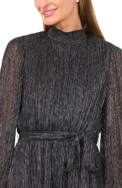 Halogen ® Metallic Long Sleeve Minidress In Multi