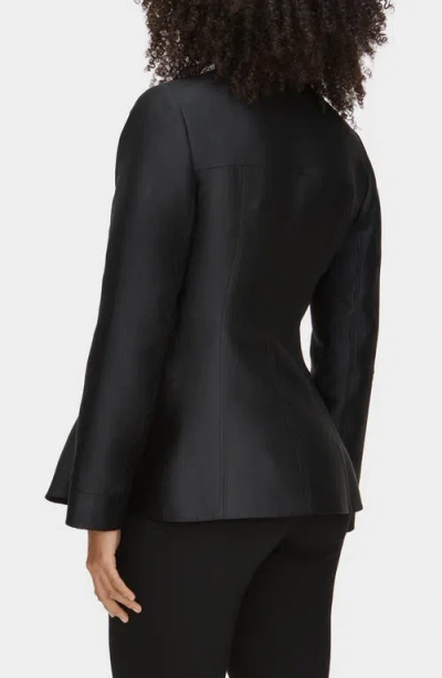 Aligne Dara Collarless Jacket In Black