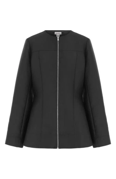 Aligne Dara Collarless Jacket In Black