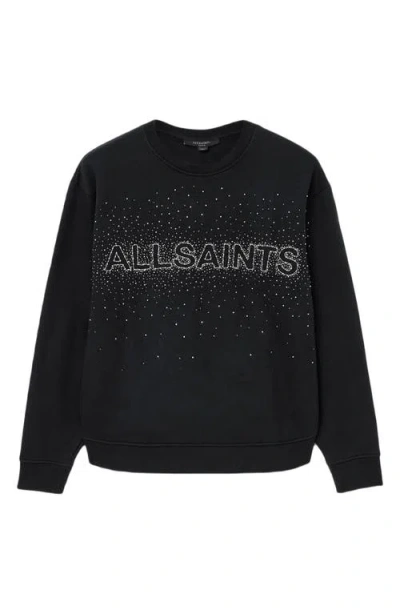 Allsaints Sprinkle Etta Sweatshirt In Black